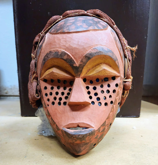 African Mask with Feathered Headdress