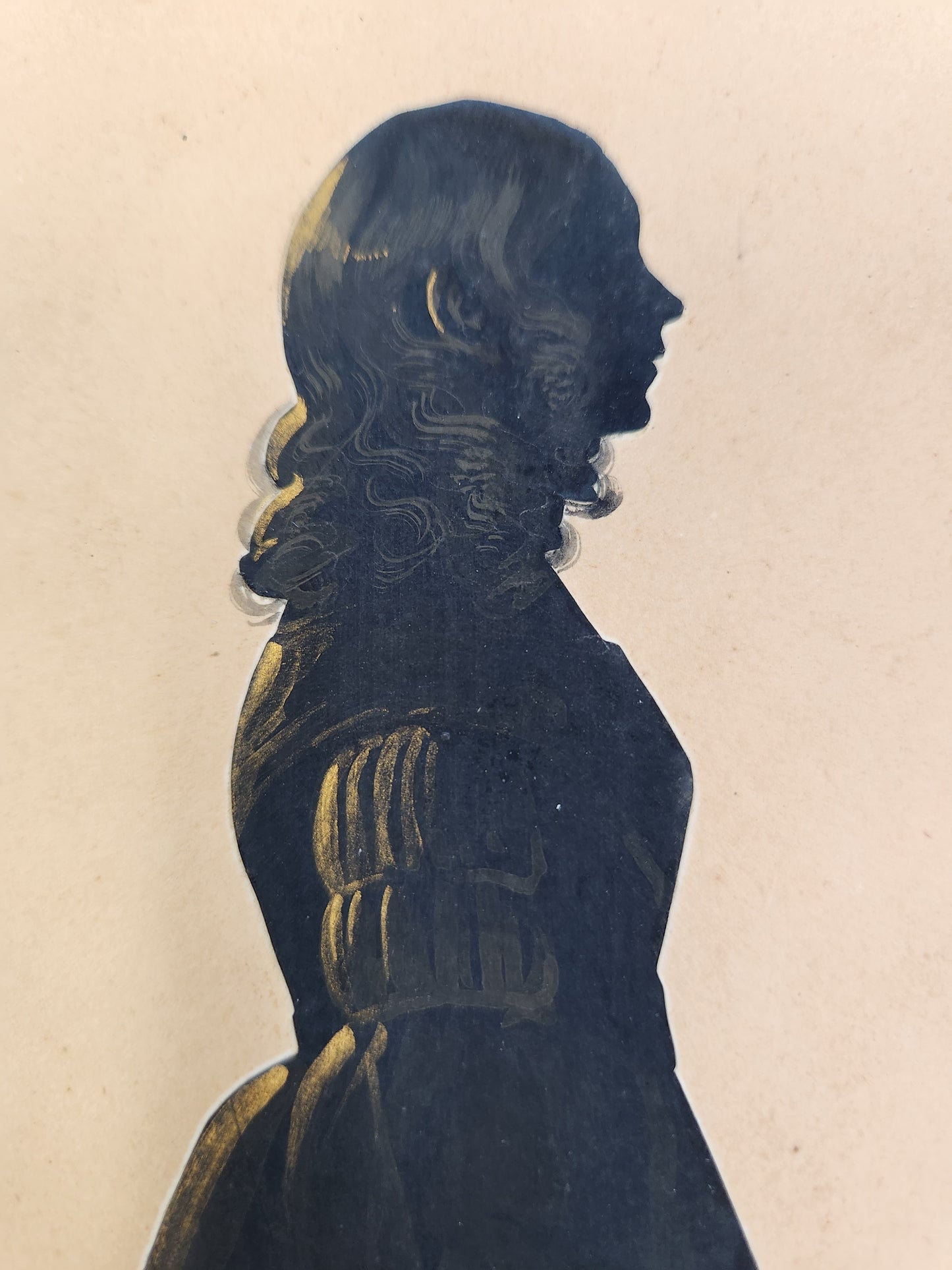 Antique Silhouettes, Set of two, Full-length Females