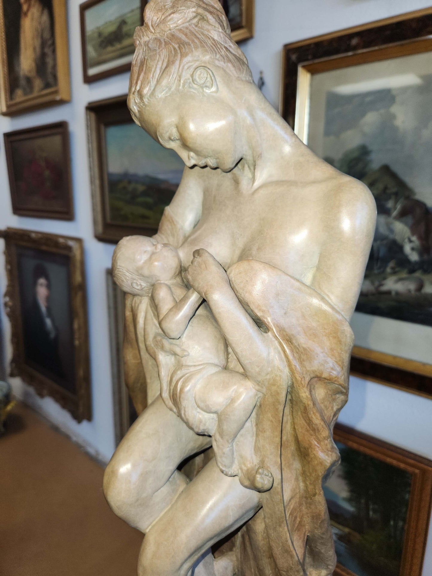 Rebecca Gighlieri Bronze Mother and Child