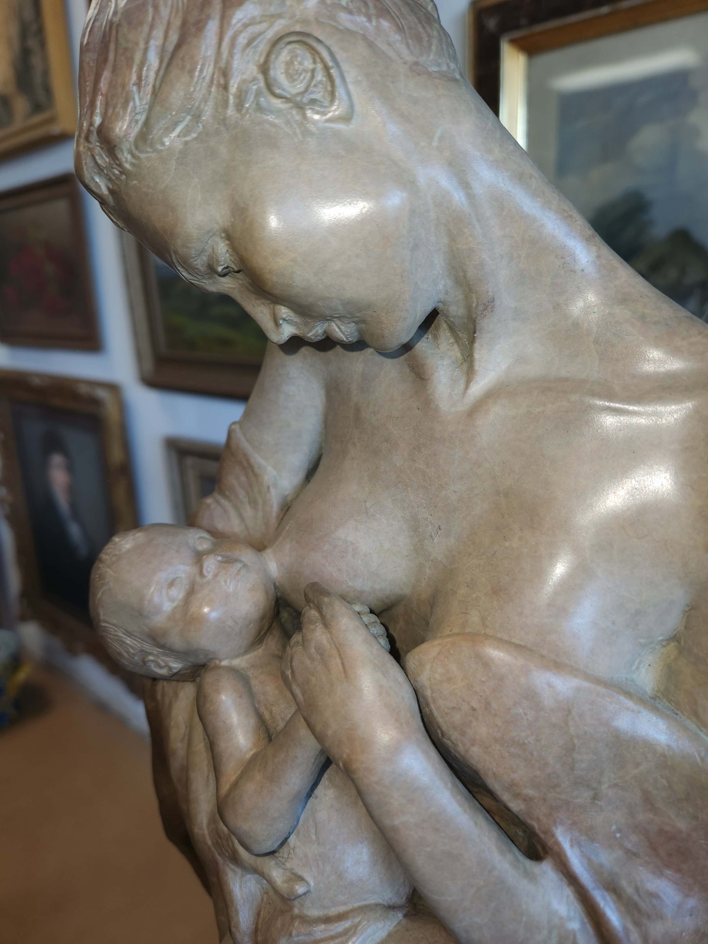 Rebecca Gighlieri Bronze Mother and Child