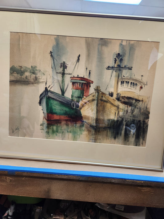 Charles De Carlo "Fishing Boats" 1958