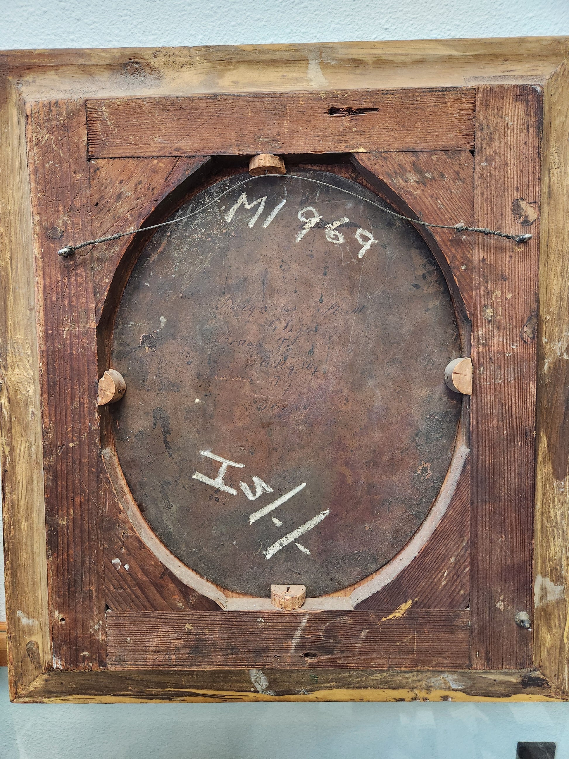 Signed Bergmuller painting on copper from 1720.